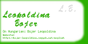 leopoldina bojer business card